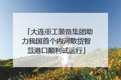 大连重工装备集团助力我国首个内河散货智慧港口顺利试运行