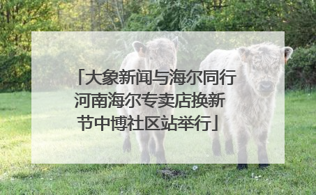 大象新闻与海尔同行 河南海尔专卖店换新节中博社区站举行
