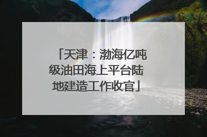天津：渤海亿吨级油田海上平台陆地建造工作收官