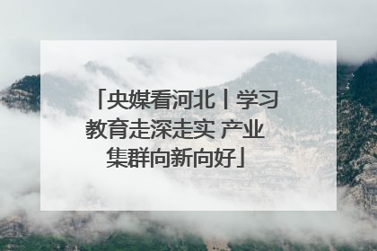 央媒看河北丨学习教育走深走实 产业集群向新向好