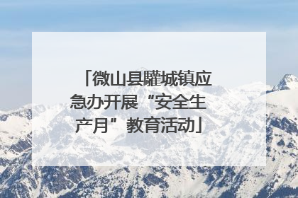 微山县驩城镇应急办开展“安全生产月”教育活动