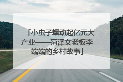 小虫子蠕动起亿元大产业——菏泽女老板李端端的乡村故事