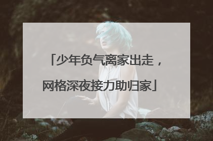 少年负气离家出走，网格深夜接力助归家