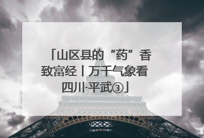 山区县的“药”香致富经丨万千气象看四川·平武③