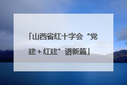 山西省红十字会“党建＋红建”谱新篇