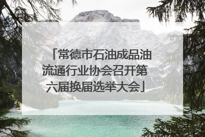 常德市石油成品油流通行业协会召开第六届换届选举大会