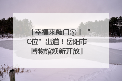 幸福来敲门⑤丨“C位”出道！岳阳市博物馆焕新开放