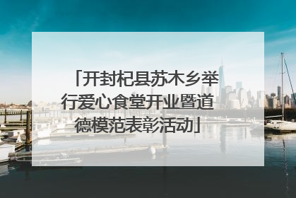开封杞县苏木乡举行爱心食堂开业暨道德模范表彰活动