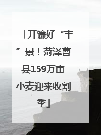 开镰好“丰”景！菏泽曹县159万亩小麦迎来收割季