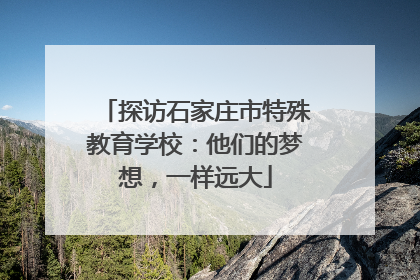 探访石家庄市特殊教育学校：他们的梦想，一样远大