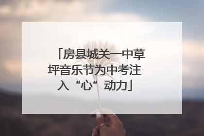 房县城关一中草坪音乐节为中考注入“心”动力