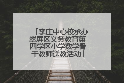 李庄中心校承办翠屏区义务教育第四学区小学数学骨干教师送教活动