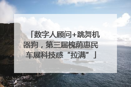 数字人顾问+跳舞机器狗，第三届槐荫惠民车展科技感“拉满”