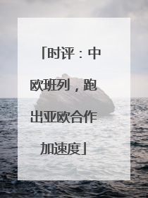 时评：中欧班列，跑出亚欧合作加速度
