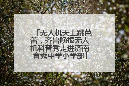 无人机天上跳芭蕾，齐鲁晚报无人机科普秀走进济南育秀中学小学部