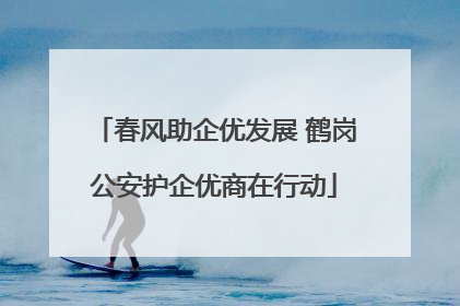 春风助企优发展 鹤岗公安护企优商在行动