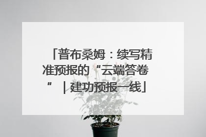 普布桑姆：续写精准预报的“云端答卷”｜建功预报一线