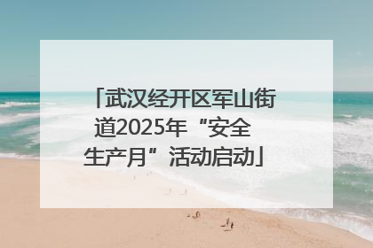 武汉经开区军山街道2025年“安全生产月”活动启动