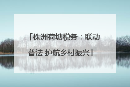 株洲荷塘税务：联动普法 护航乡村振兴