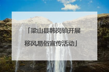 梁山县韩岗镇开展移风易俗宣传活动