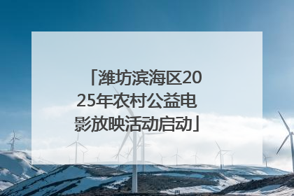 潍坊滨海区2025年农村公益电影放映活动启动