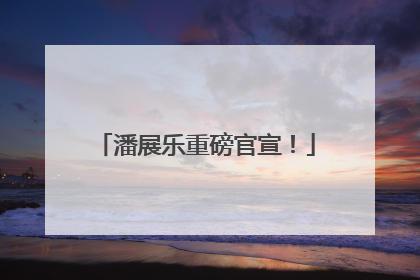 潘展乐重磅官宣！