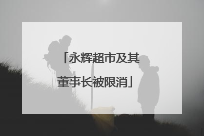 永辉超市及其董事长被限消