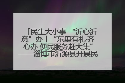 民生大小事 “沂心沂意”办丨“东里有礼·齐心办 便民服务赶大集”——淄博市沂源县开展民生政策宣传活动