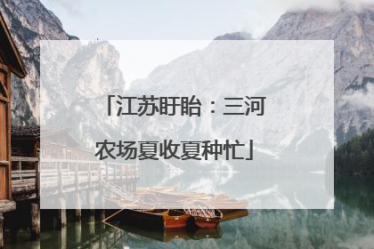 江苏盱眙：三河农场夏收夏种忙