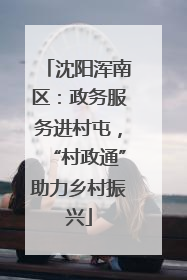 沈阳浑南区：政务服务进村屯，“村政通”助力乡村振兴