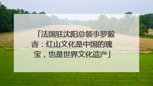 法国驻沈阳总领事罗毅睿：红山文化是中国的瑰宝，也是世界文化遗产