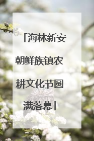 海林新安朝鲜族镇农耕文化节圆满落幕