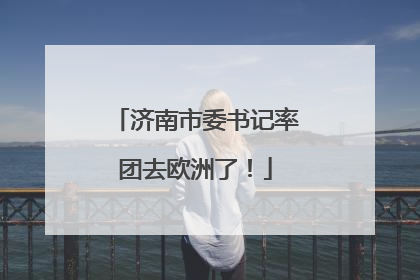 济南市委书记率团去欧洲了！