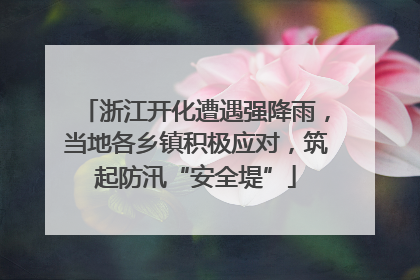 浙江开化遭遇强降雨，当地各乡镇积极应对，筑起防汛“安全堤”
