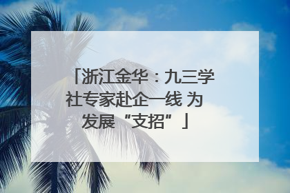 浙江金华：九三学社专家赴企一线 为发展“支招”