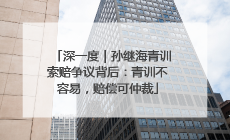 深一度｜孙继海青训索赔争议背后：青训不容易，赔偿可仲裁