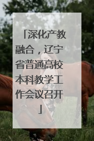 深化产教融合，辽宁省普通高校本科教学工作会议召开