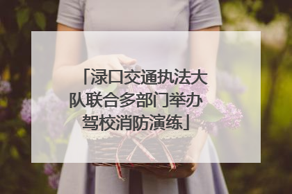 渌口交通执法大队联合多部门举办驾校消防演练