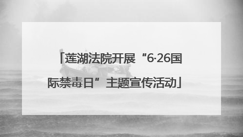莲湖法院开展“6·26国际禁毒日”主题宣传活动