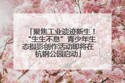 聚焦工业遗迹新生！“生生不息”青少年生态摄影创作活动即将在杭钢公园启动