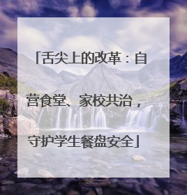 舌尖上的改革：自营食堂、家校共治，守护学生餐盘安全