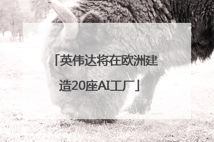 英伟达将在欧洲建造20座AI工厂