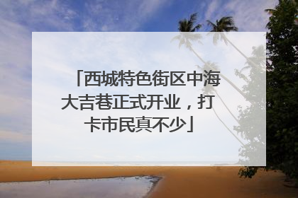 西城特色街区中海大吉巷正式开业，打卡市民真不少
