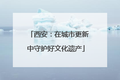 西安：在城市更新中守护好文化遗产
