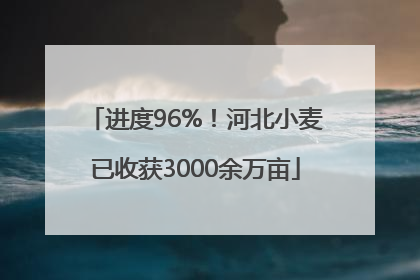 进度96%！河北小麦已收获3000余万亩