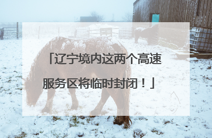 辽宁境内这两个高速服务区将临时封闭！