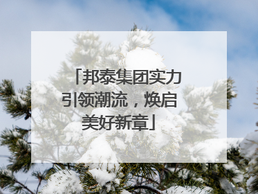 邦泰集团实力引领潮流，焕启美好新章