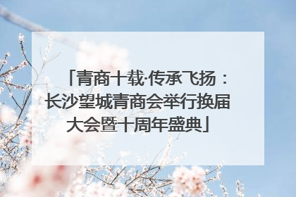 青商十载·传承飞扬：长沙望城青商会举行换届大会暨十周年盛典