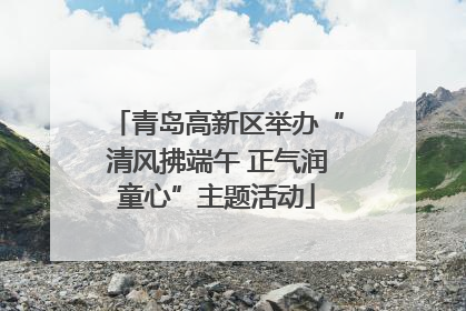 青岛高新区举办“清风拂端午 正气润童心”主题活动