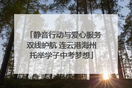 静音行动与爱心服务双线护航 连云港海州托举学子中考梦想